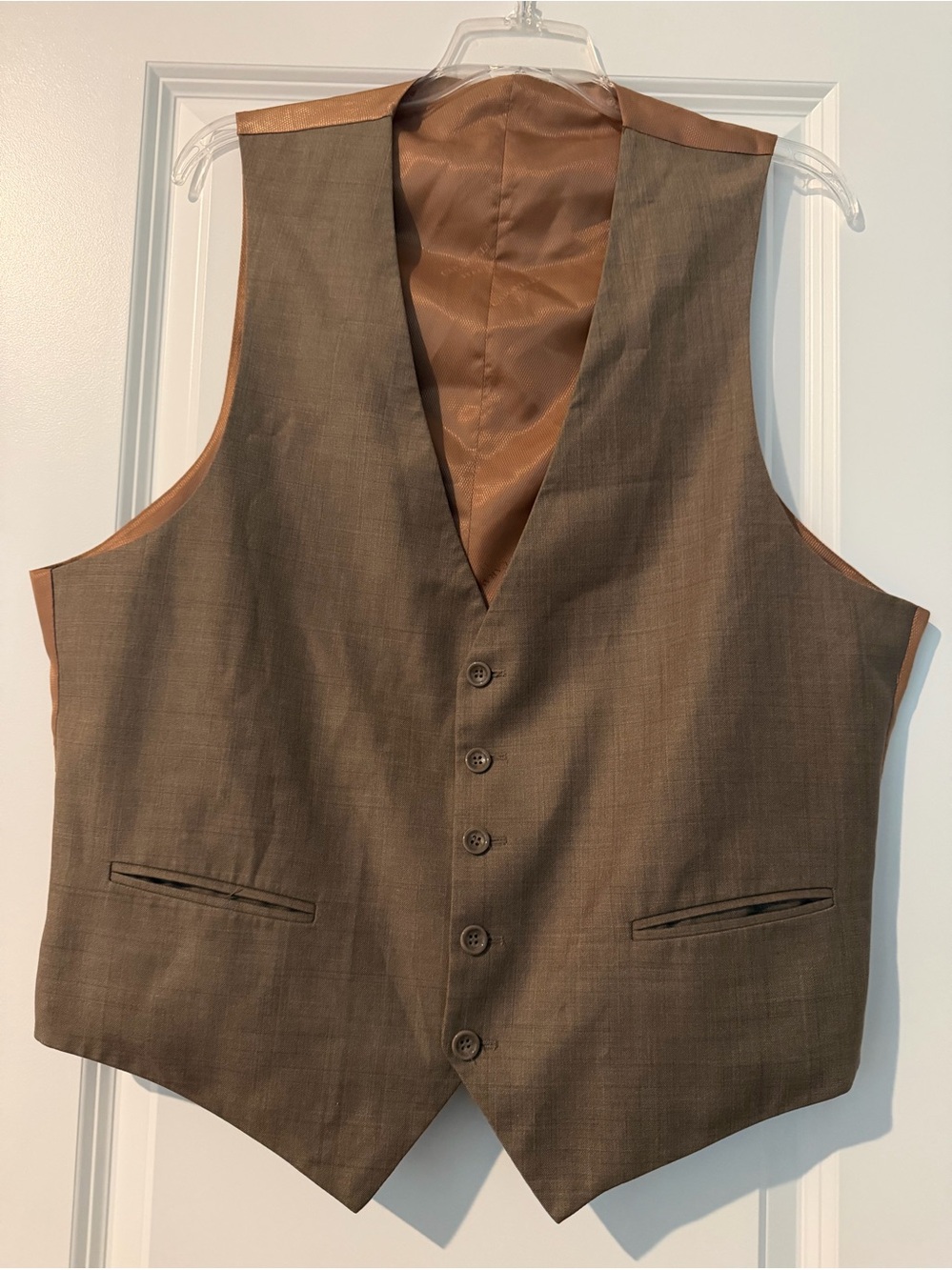 Caravelli Italy Men's Brown Dress Vest - Tailored Formal Waistcoat